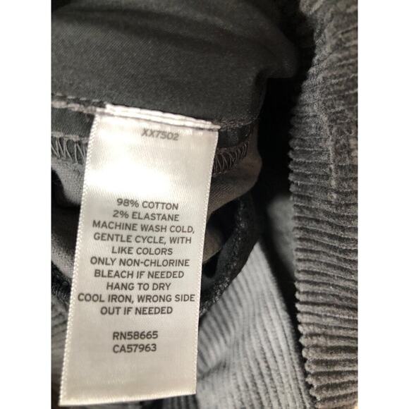 Treasure & Bond Corduroy Pant High Rise Wide Flare Leg Charcoal Gray NWT 20 - Picture 6 of 7